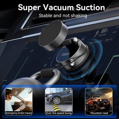 "360° Vacuum Magnetic Suction Phone Holder – Ultra-Strong, No-Drill Mount for Car & Home"